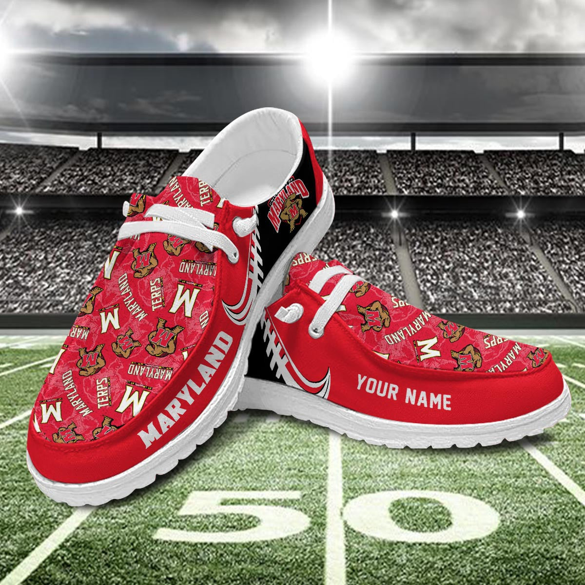 Maryland Terrapins Lace Up Loafers 2026