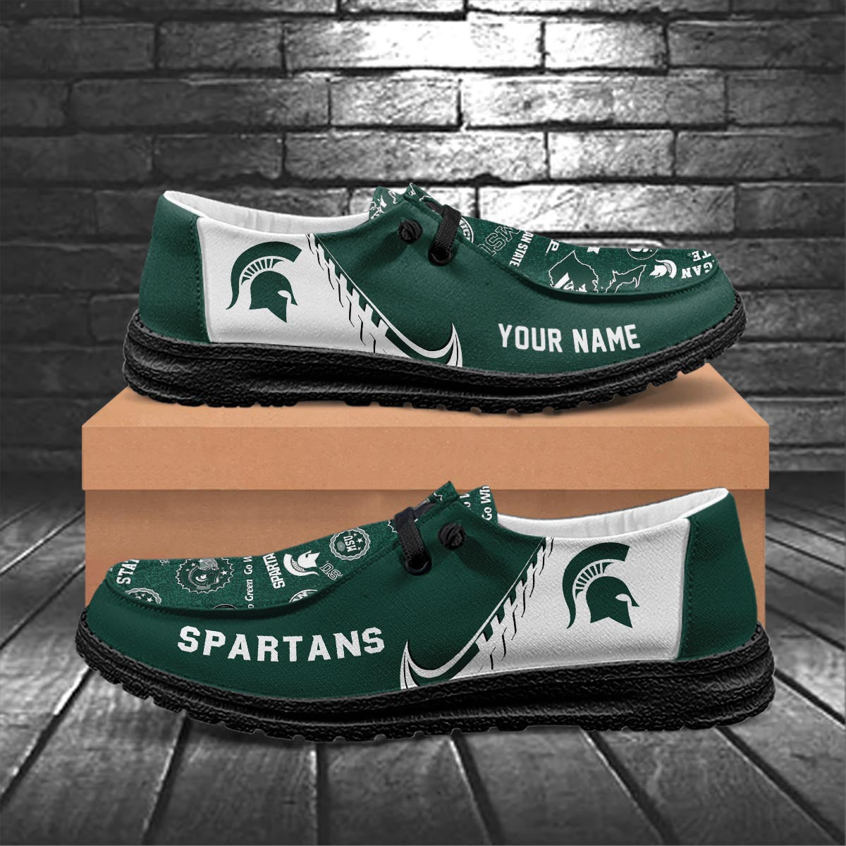Michigan State Spartans Lace Up Loafers 2026