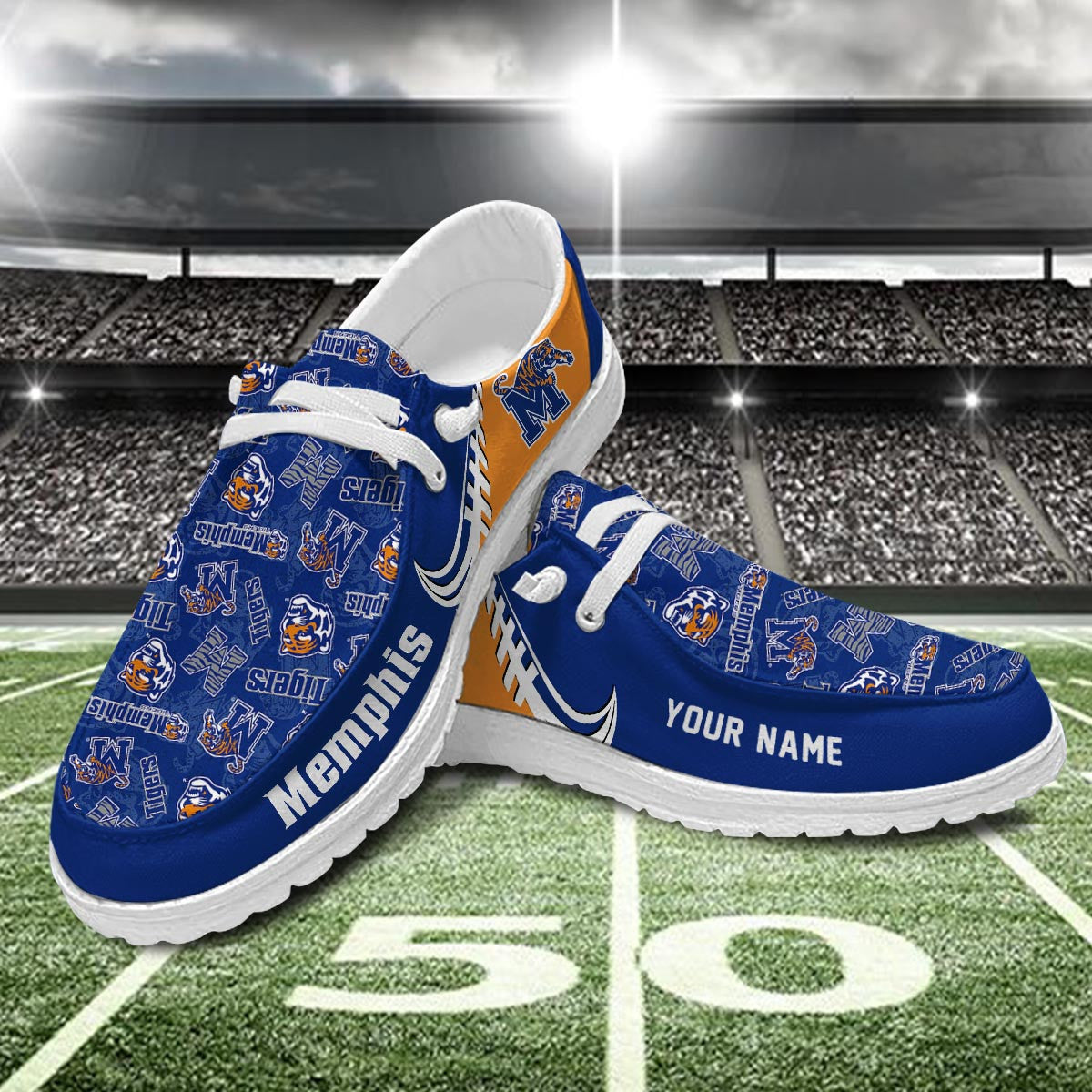 Memphis Tigers Lace Up Loafers 2026