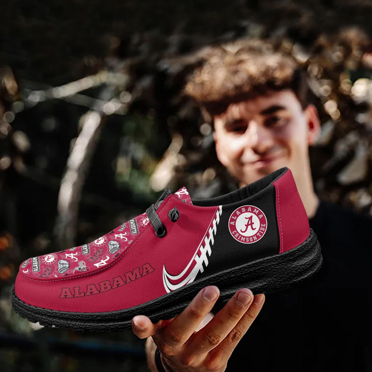 Alabama Crimson Tide Lace Up Loafers 2026
