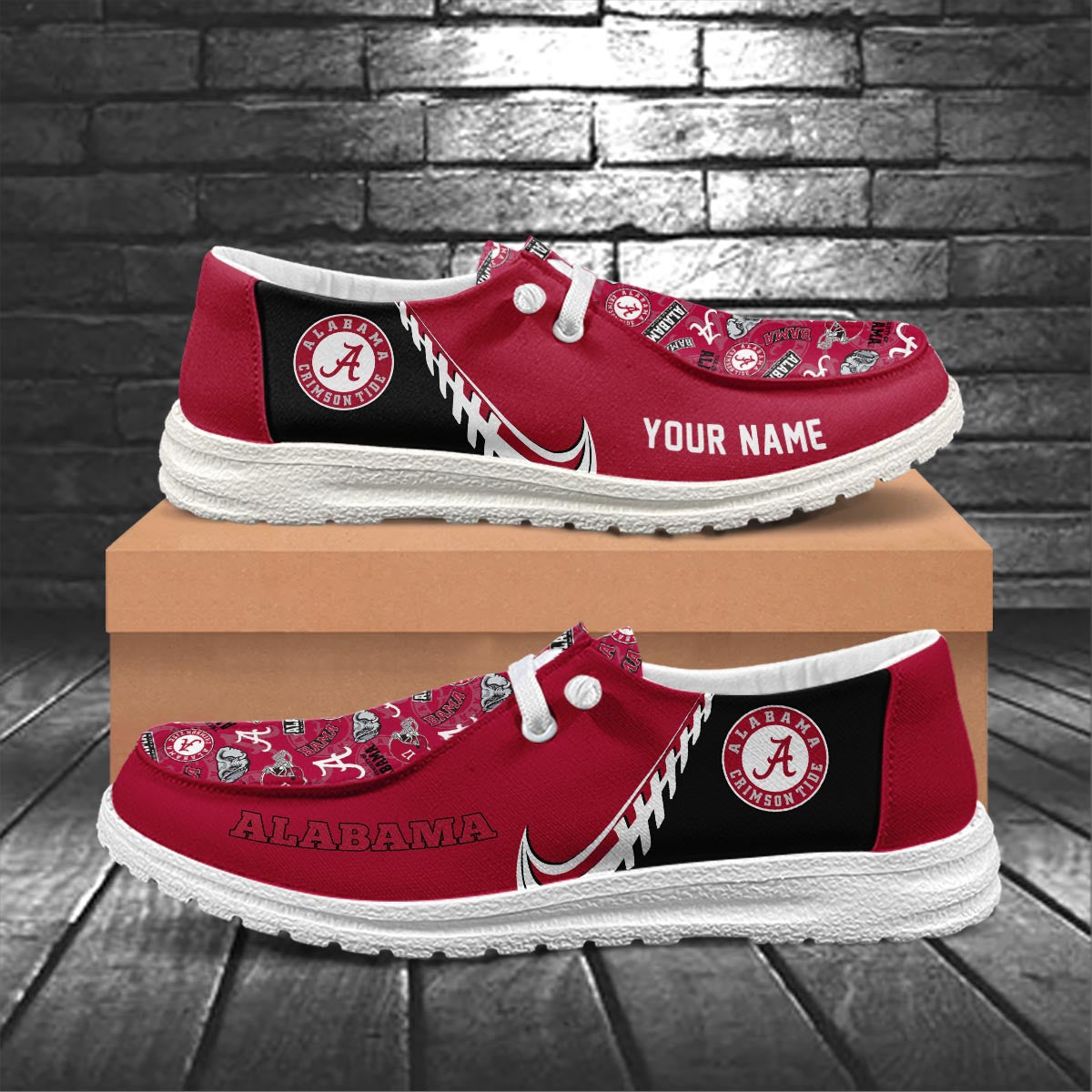 Alabama Crimson Tide Lace Up Loafers 2026
