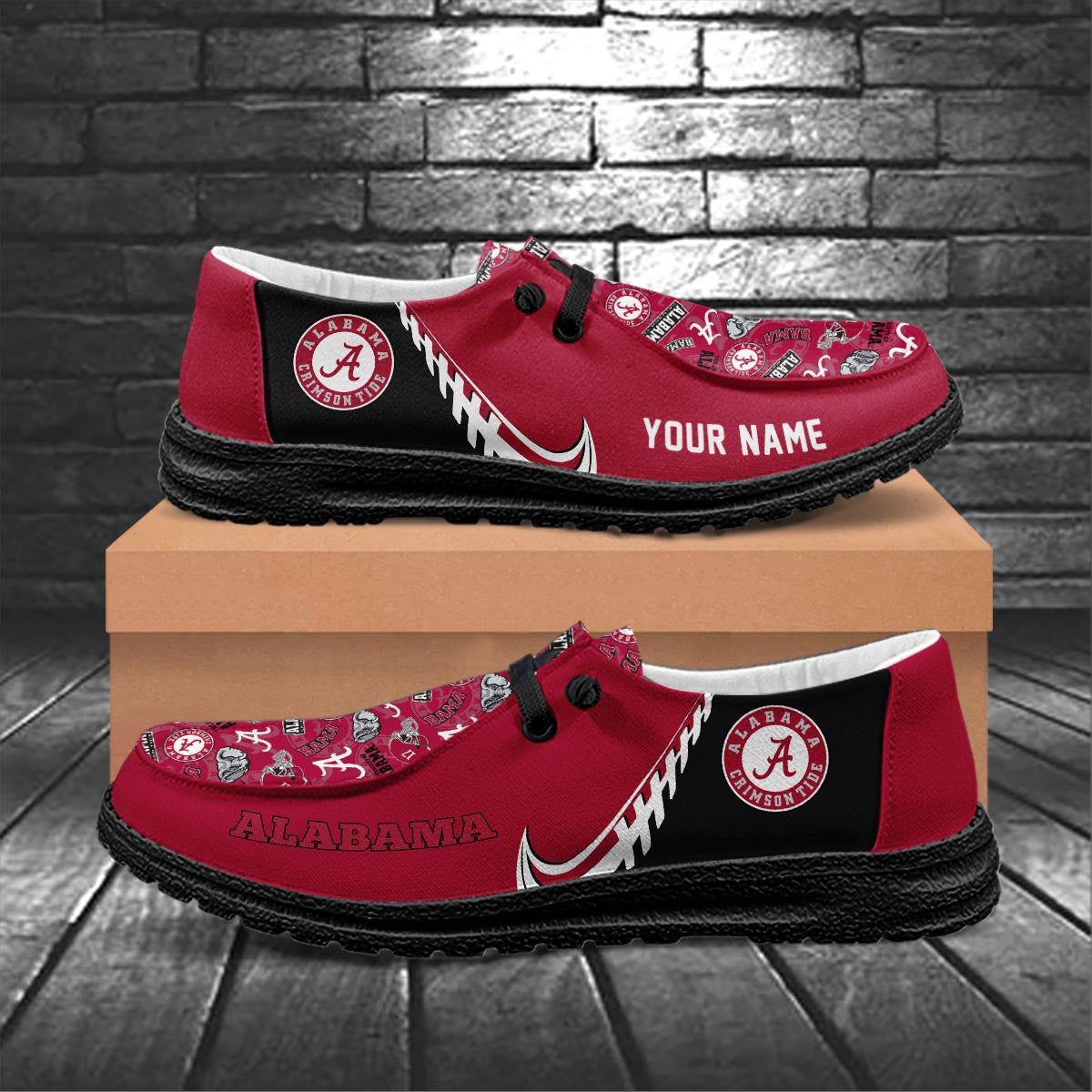 Alabama Crimson Tide Lace Up Loafers 2026
