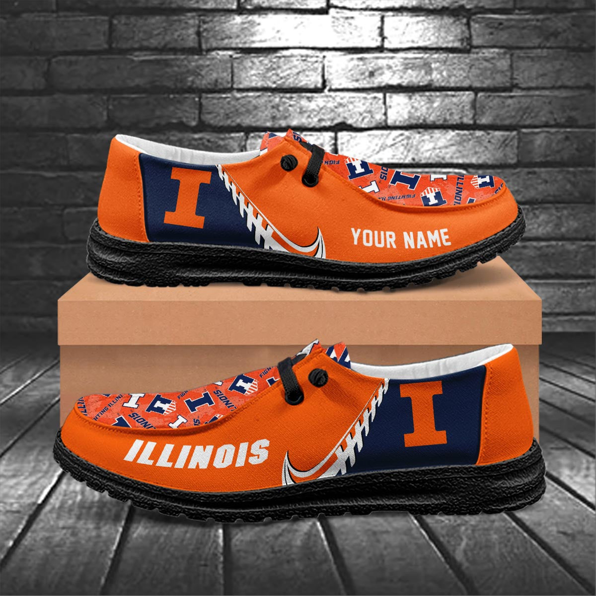 Illinois Fighting Illini Lace Up Loafers 2026