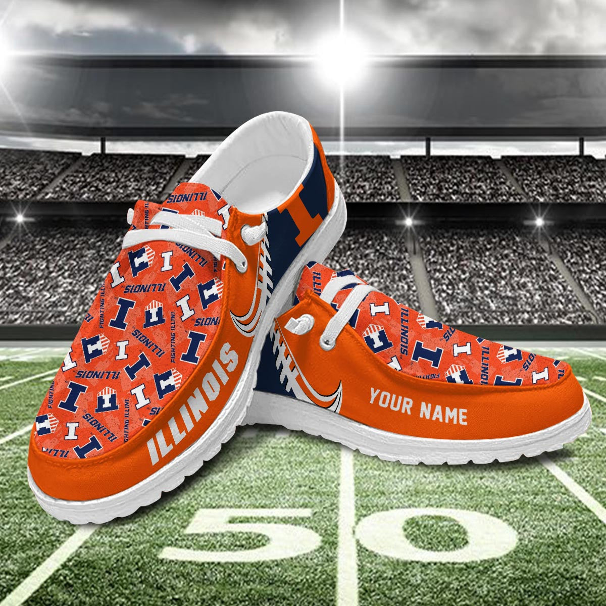 Illinois Fighting Illini Lace Up Loafers 2026