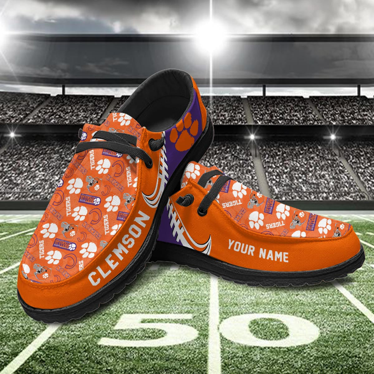 Clemson Tigers Lace Up Loafers 2026
