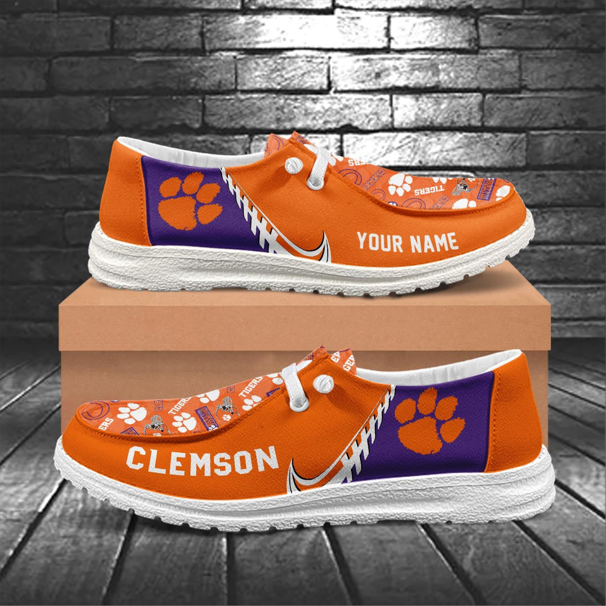 Clemson Tigers Lace Up Loafers 2026