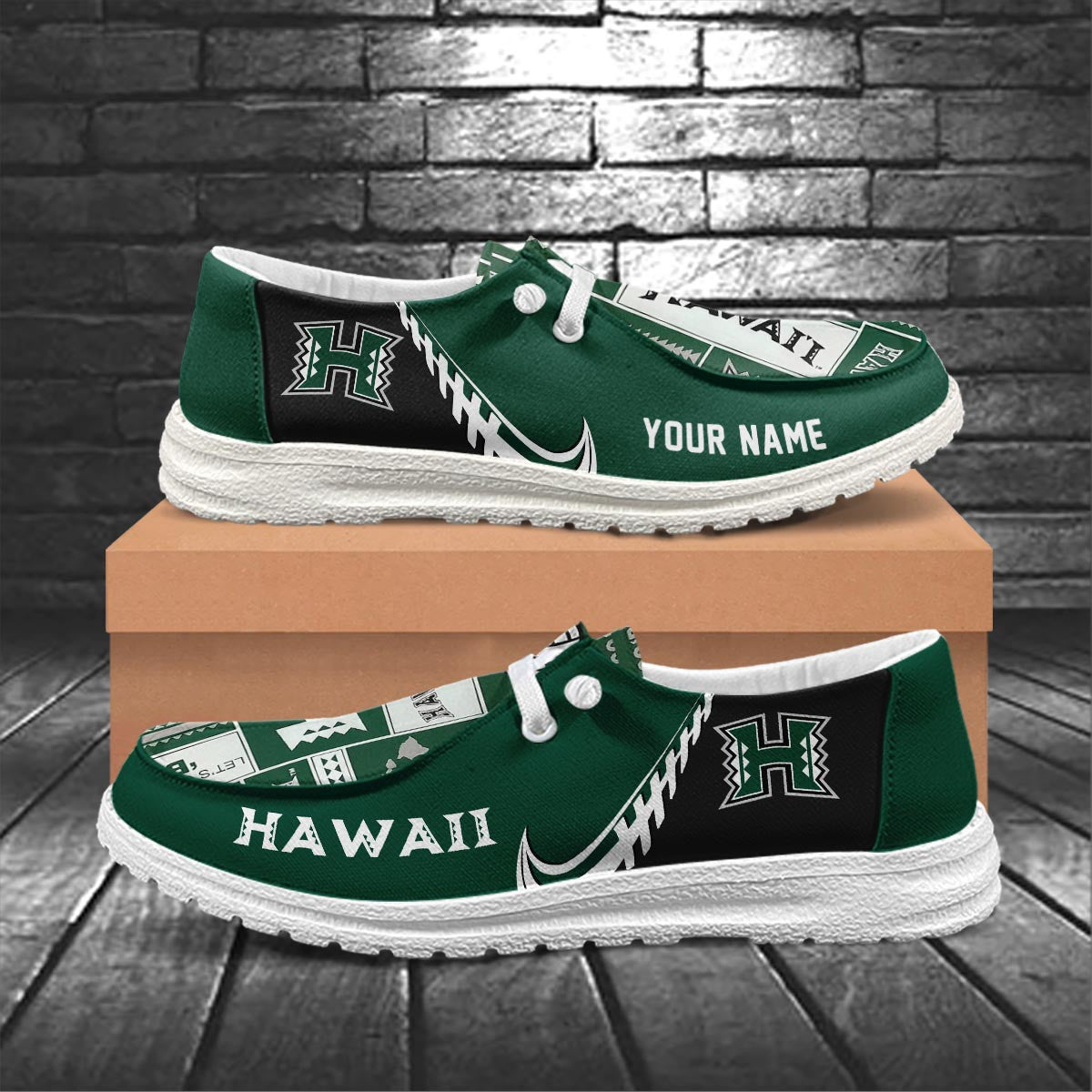 Hawaii Rainbow Warriors Lace Up Loafers 2026