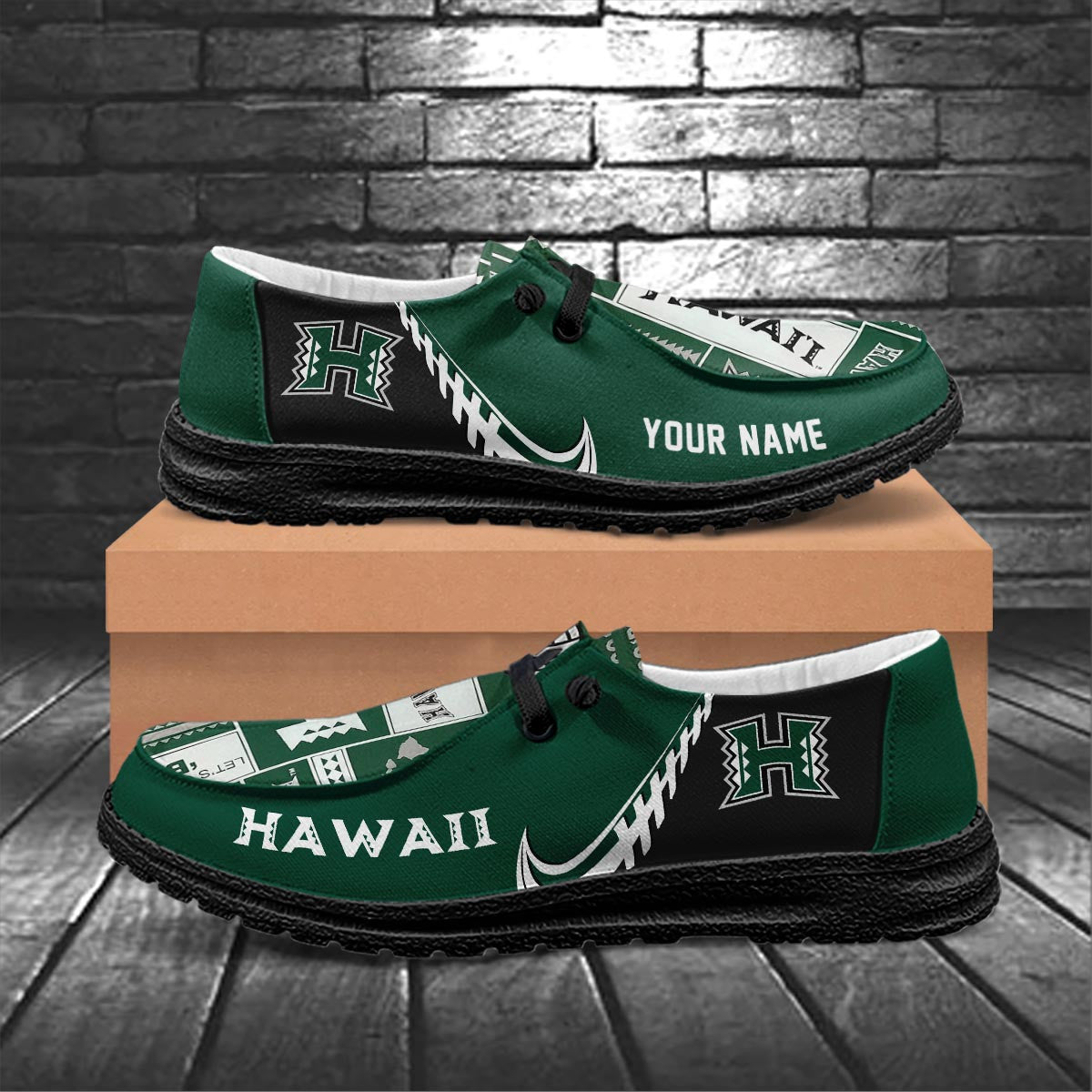 Hawaii Rainbow Warriors Lace Up Loafers 2026