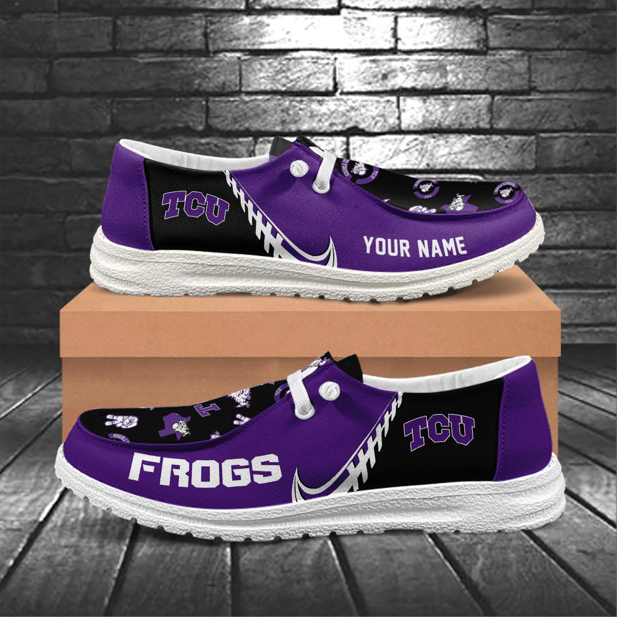 TCU Horned Frogs Lace Up Loafers 2026