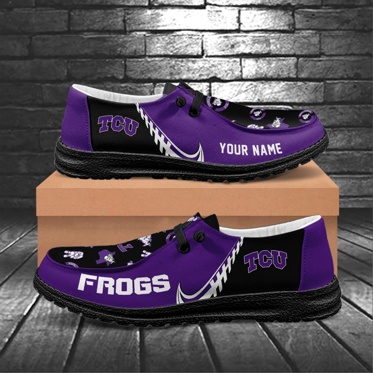 TCU Horned Frogs Lace Up Loafers 2026