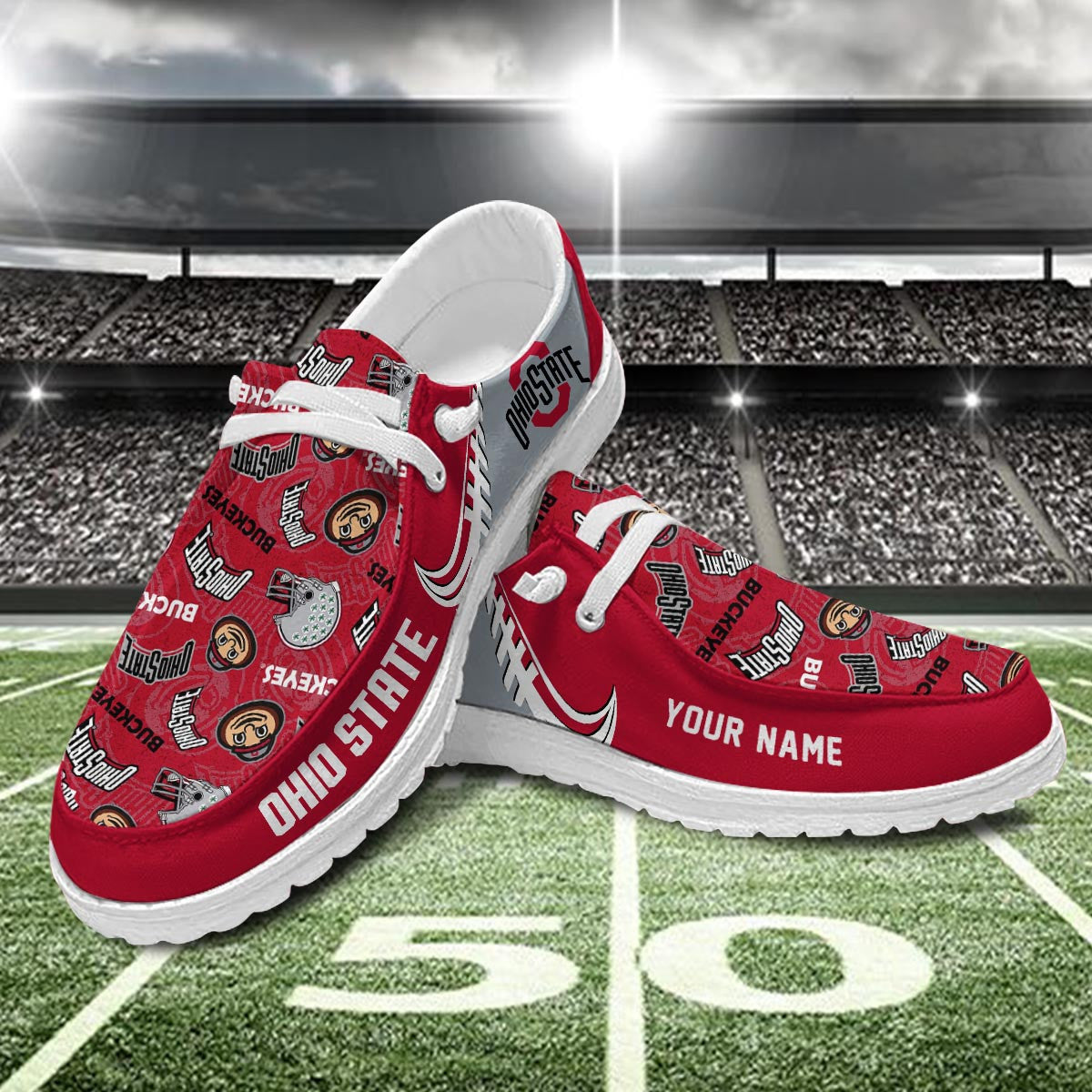Ohio State Buckeyes Lace Up Loafers 2026