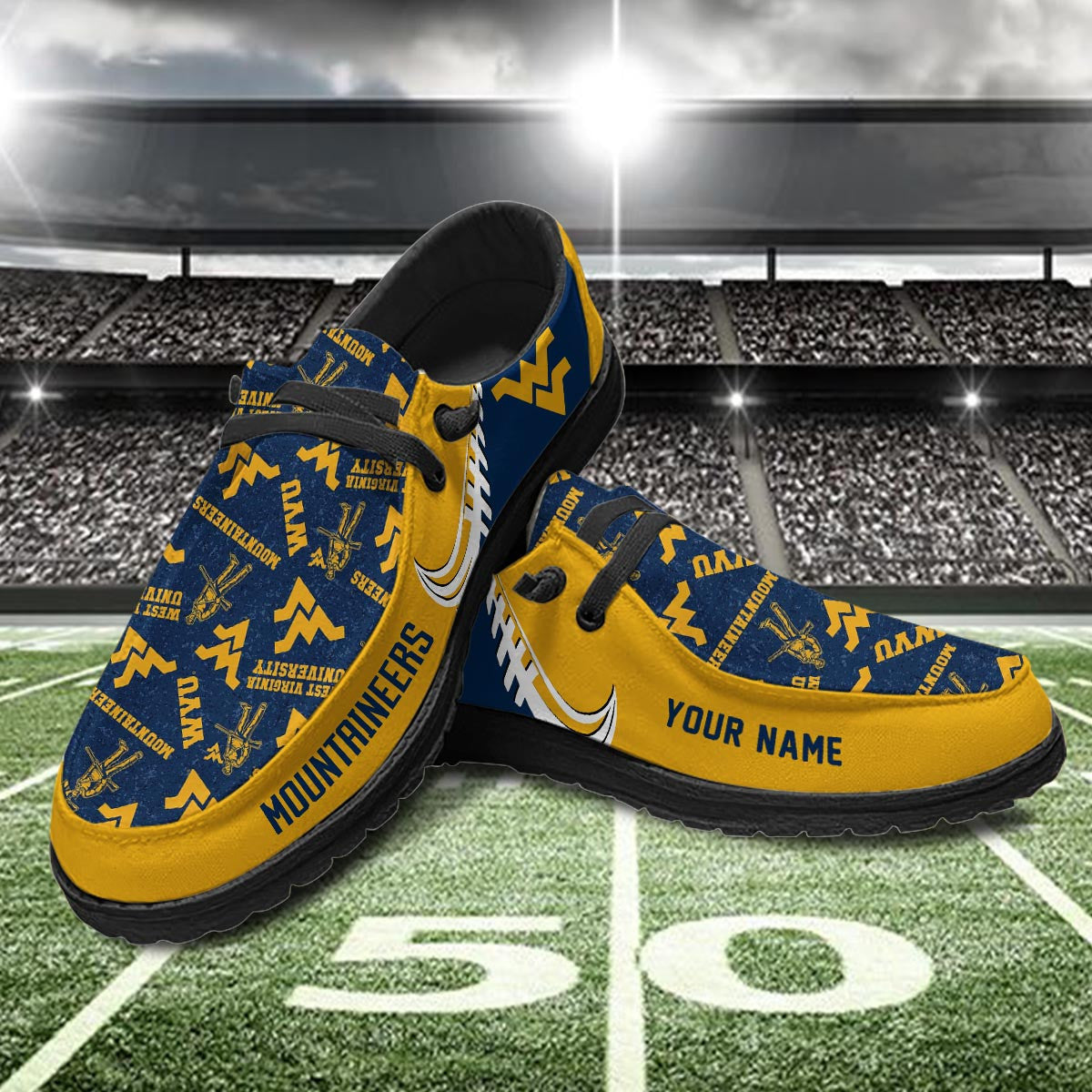 West Virginia Mountaineers Lace Up Loafers 2026