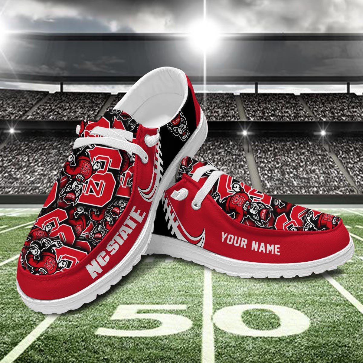 NC State Wolfpack Lace Up Loafers 2026