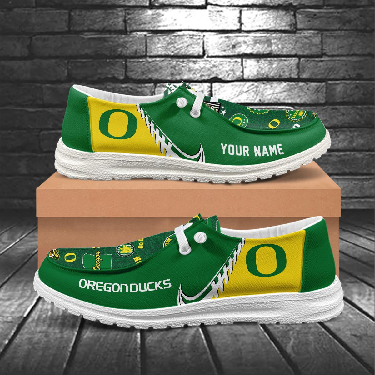 Oregon Ducks Lace Up Loafers 2026