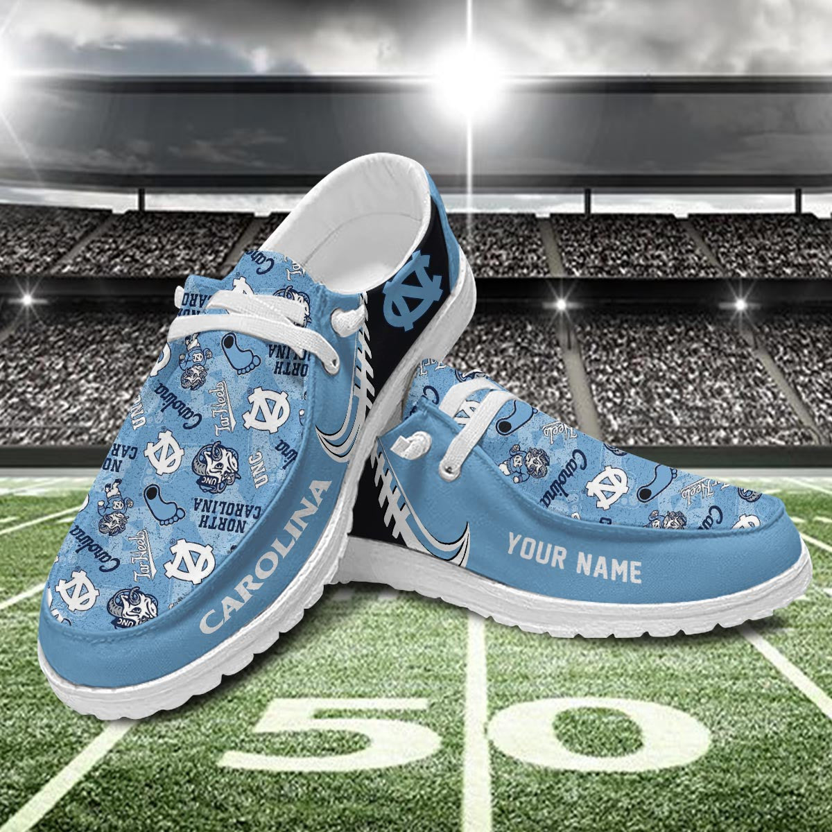North Carolina Tar Heels Lace Up Loafers 2026