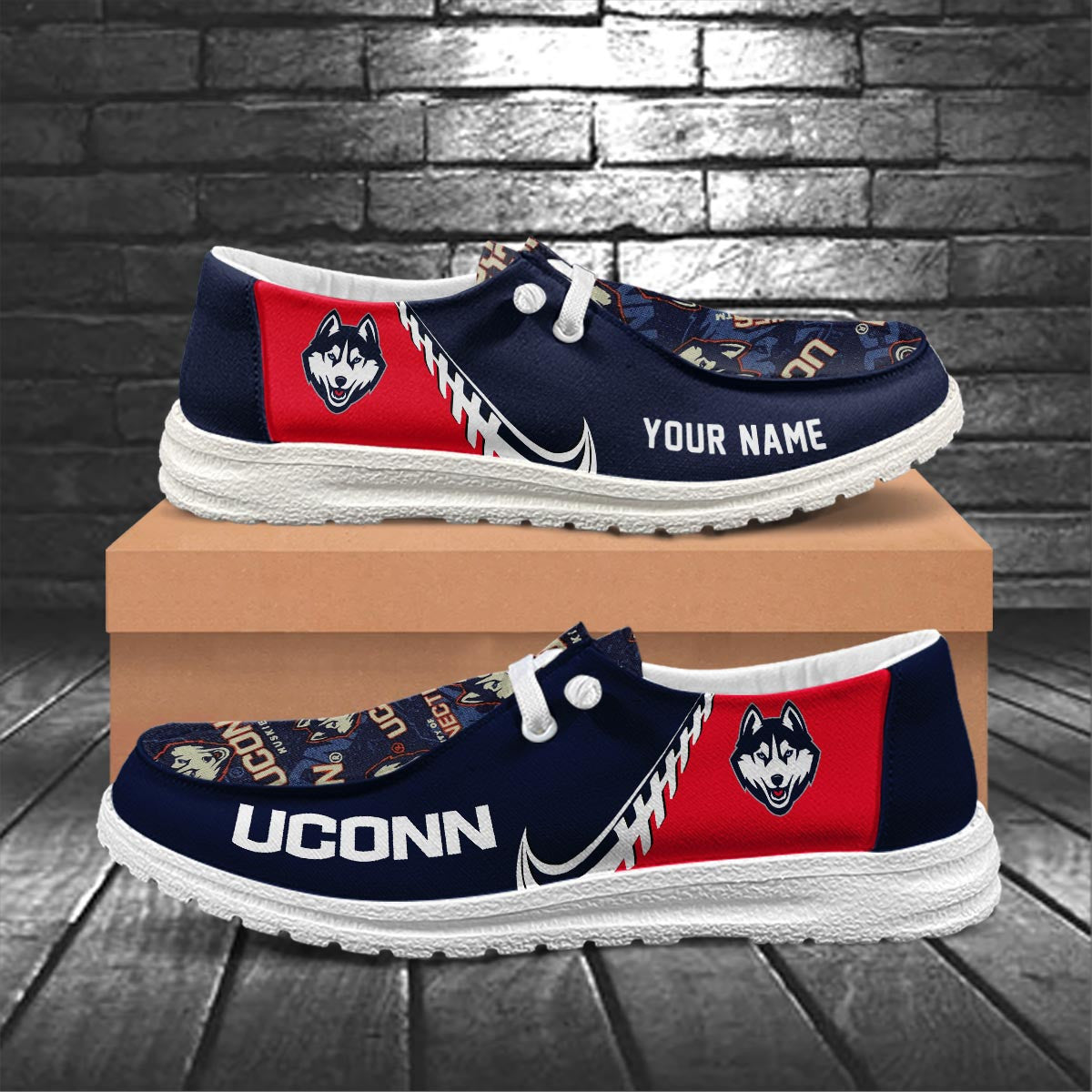 Uconn Huskies Lace Up Loafers 2026