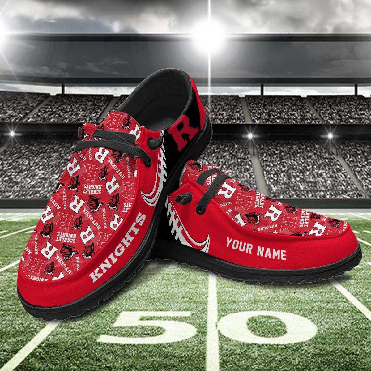 Rutgers Scarlet Knights Lace Up Loafers 2026