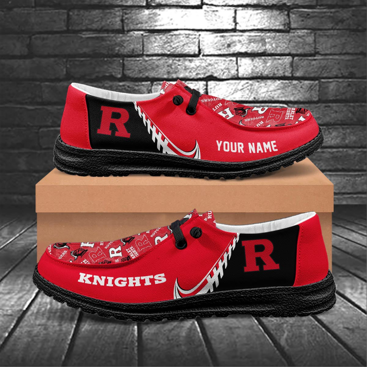 Rutgers Scarlet Knights Lace Up Loafers 2026