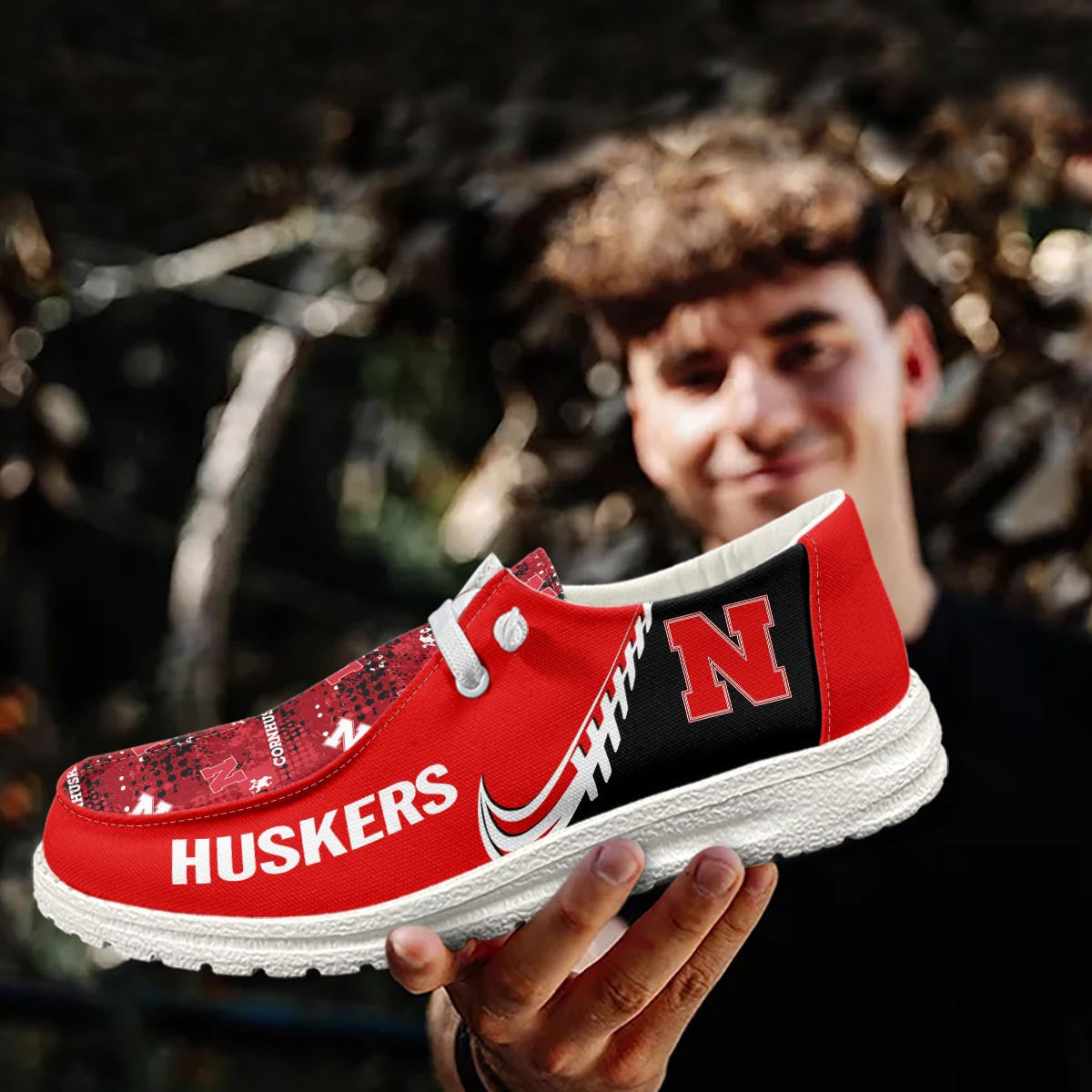 Nebraska Cornhuskers Lace Up Loafers 2026