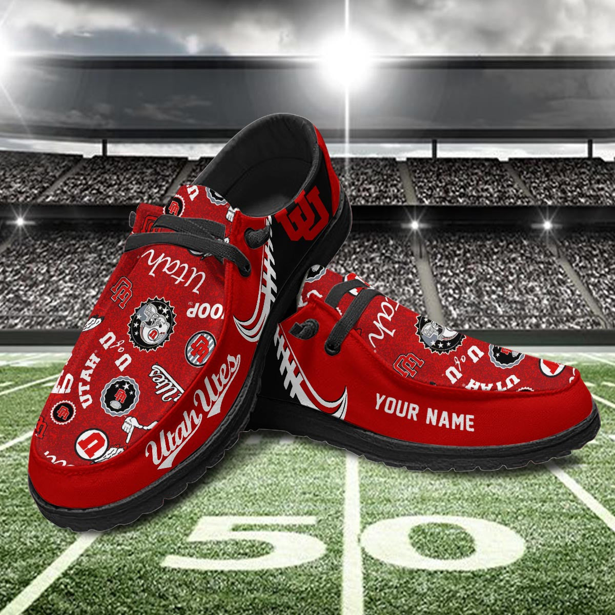 Utah Utes Lace Up Loafers 2026