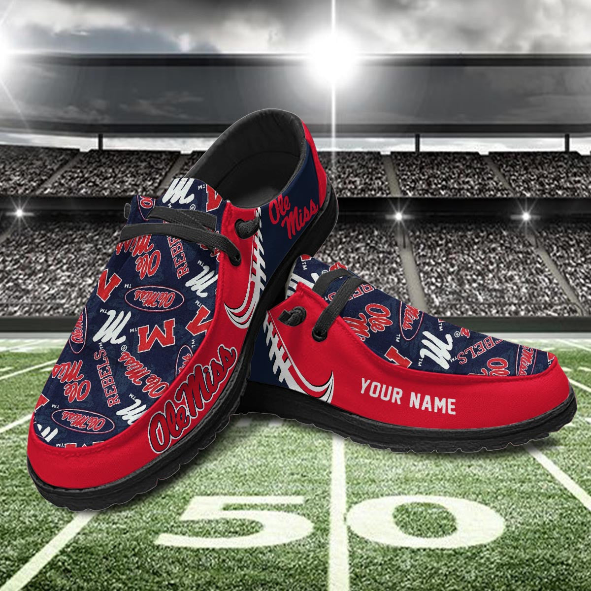 Ole Miss Rebels Lace Up Loafers 2026