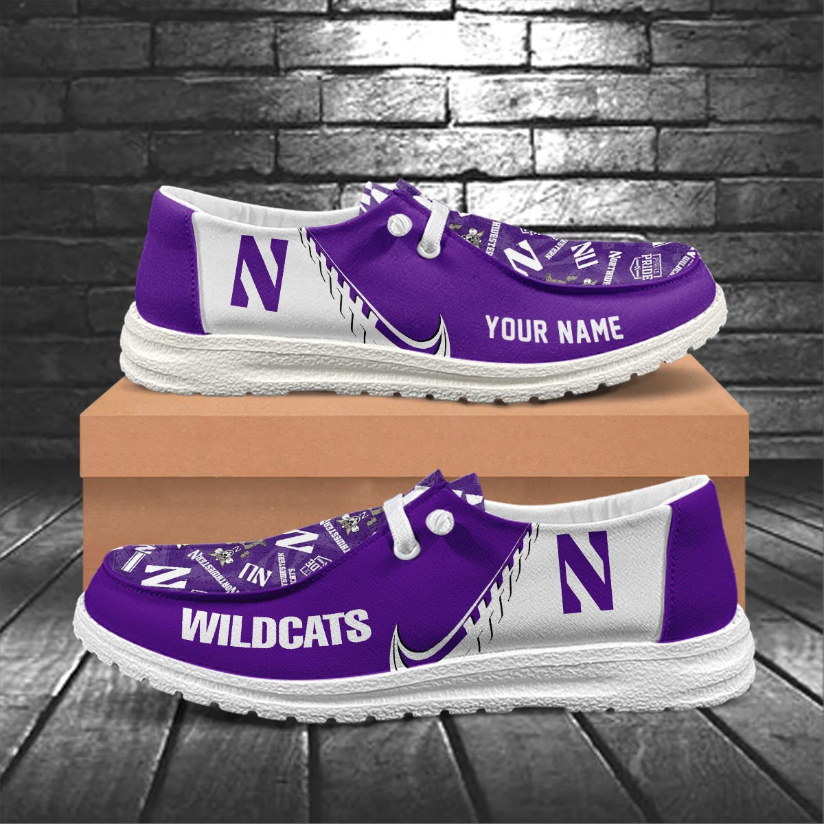 Northwestern Wildcats Lace Up Loafers 2026
