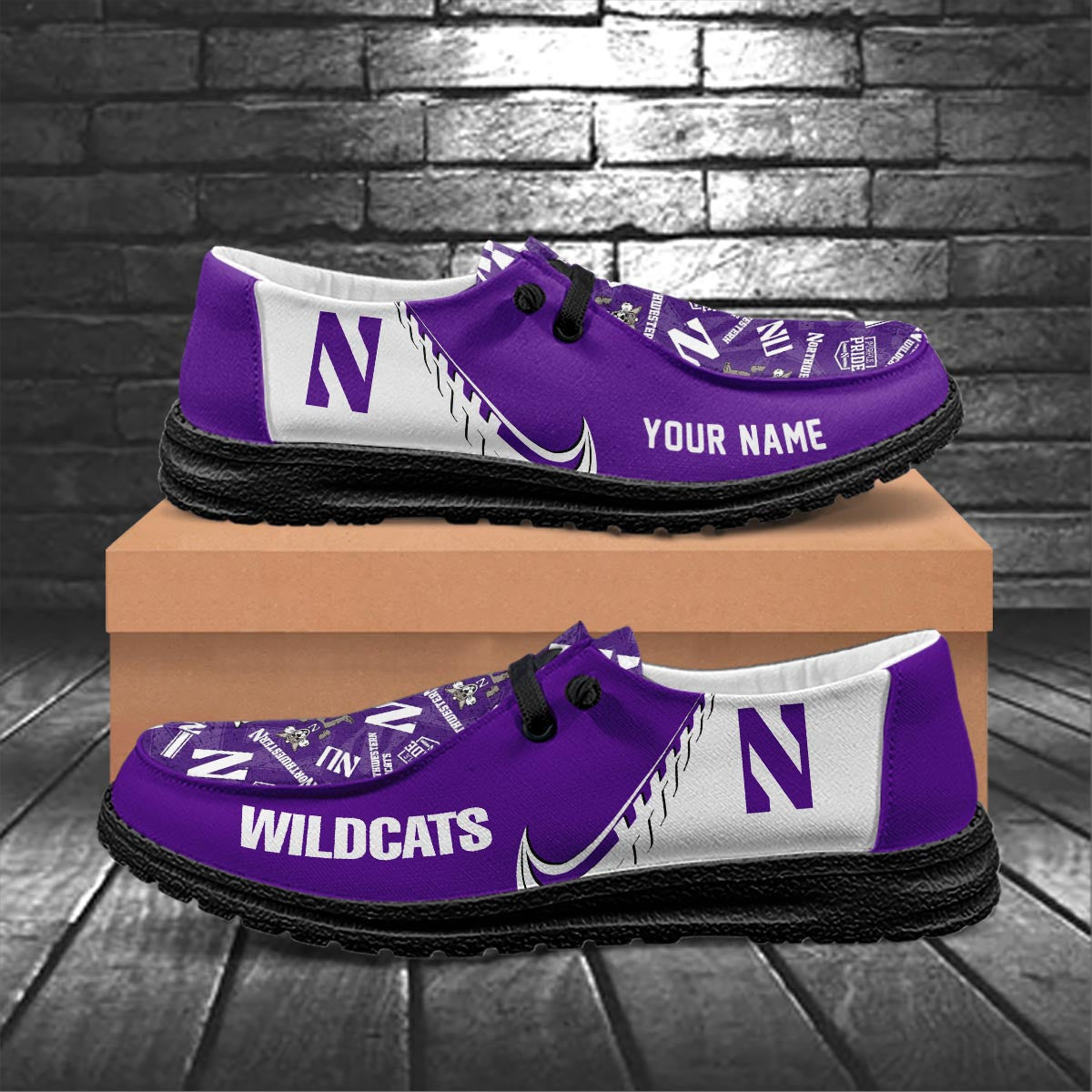 Northwestern Wildcats Lace Up Loafers 2026