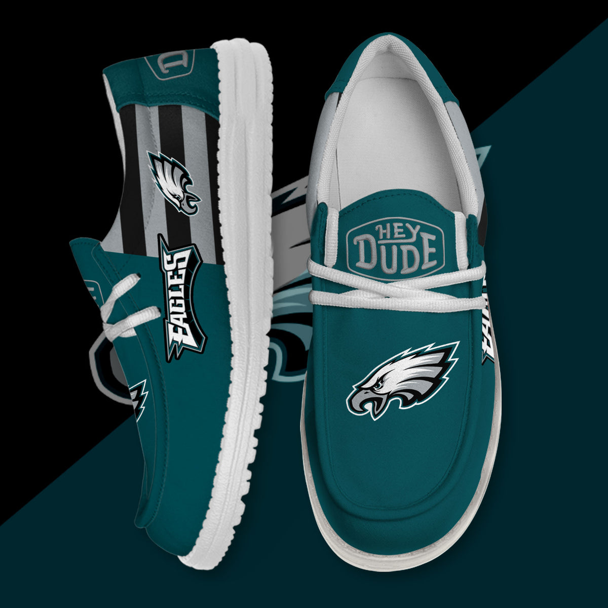 Philadelphia Eagles Lace Up Loafers 2026