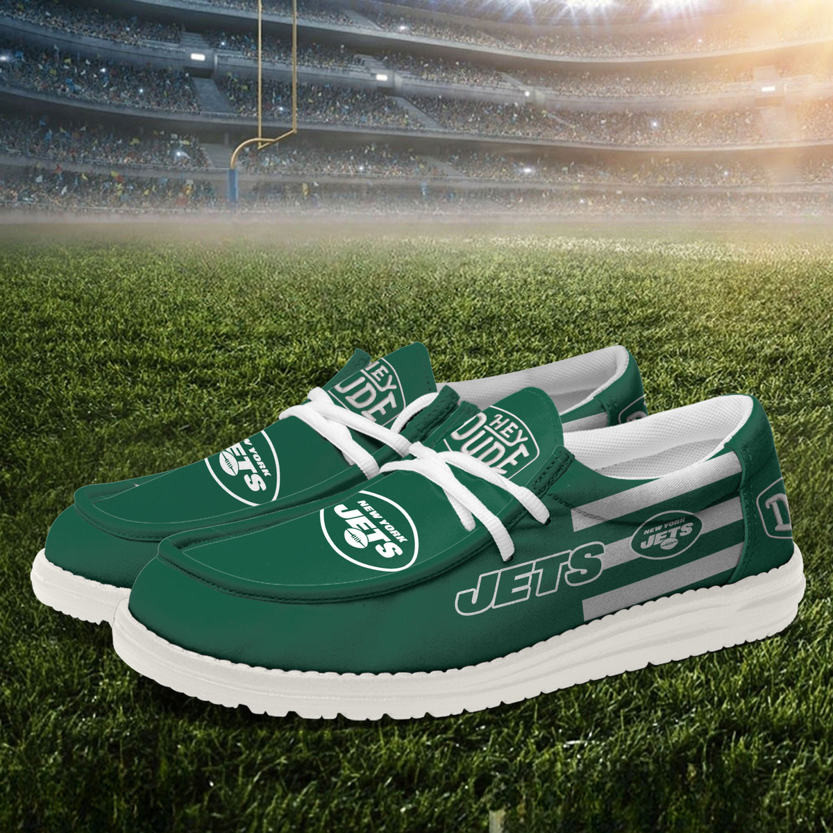 New York Jets Lace Up Loafers 2026