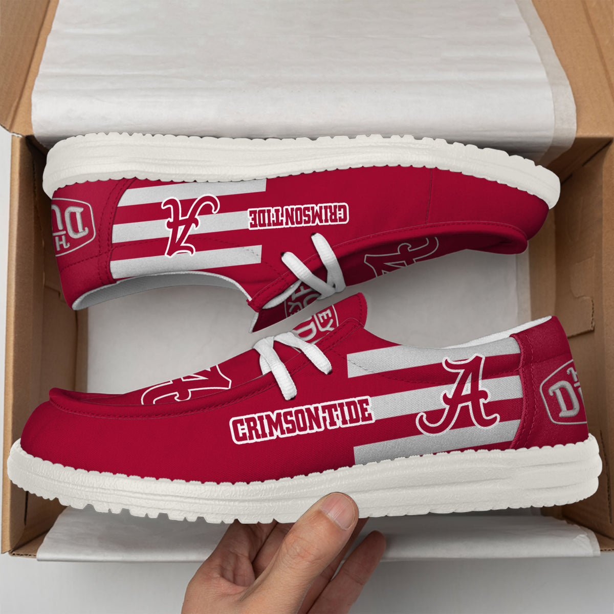 Alabama Crimson Tide Lace Up Loafers 2026