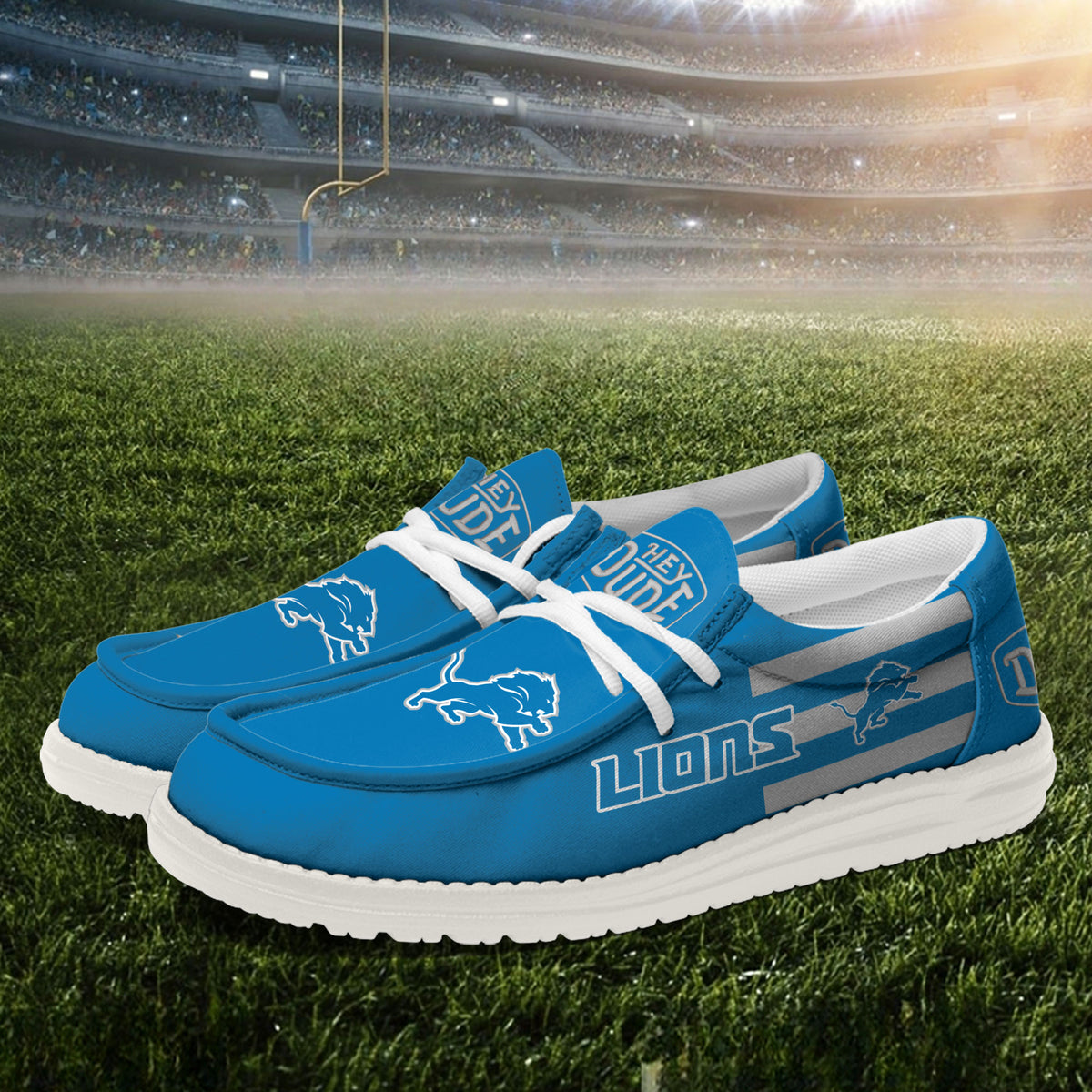 Detroit Lions Lace Up Loafers 2026