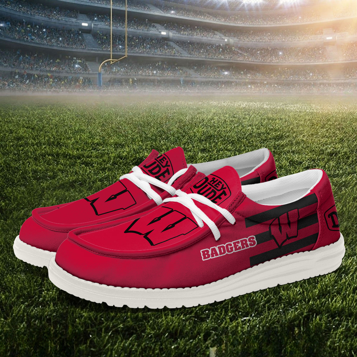 Wisconsin Badgers Lace Up Loafers 2026