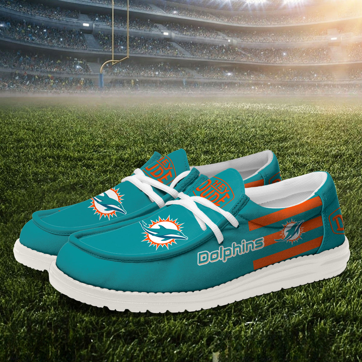 Miami Dolphins Lace Up Loafers 2026