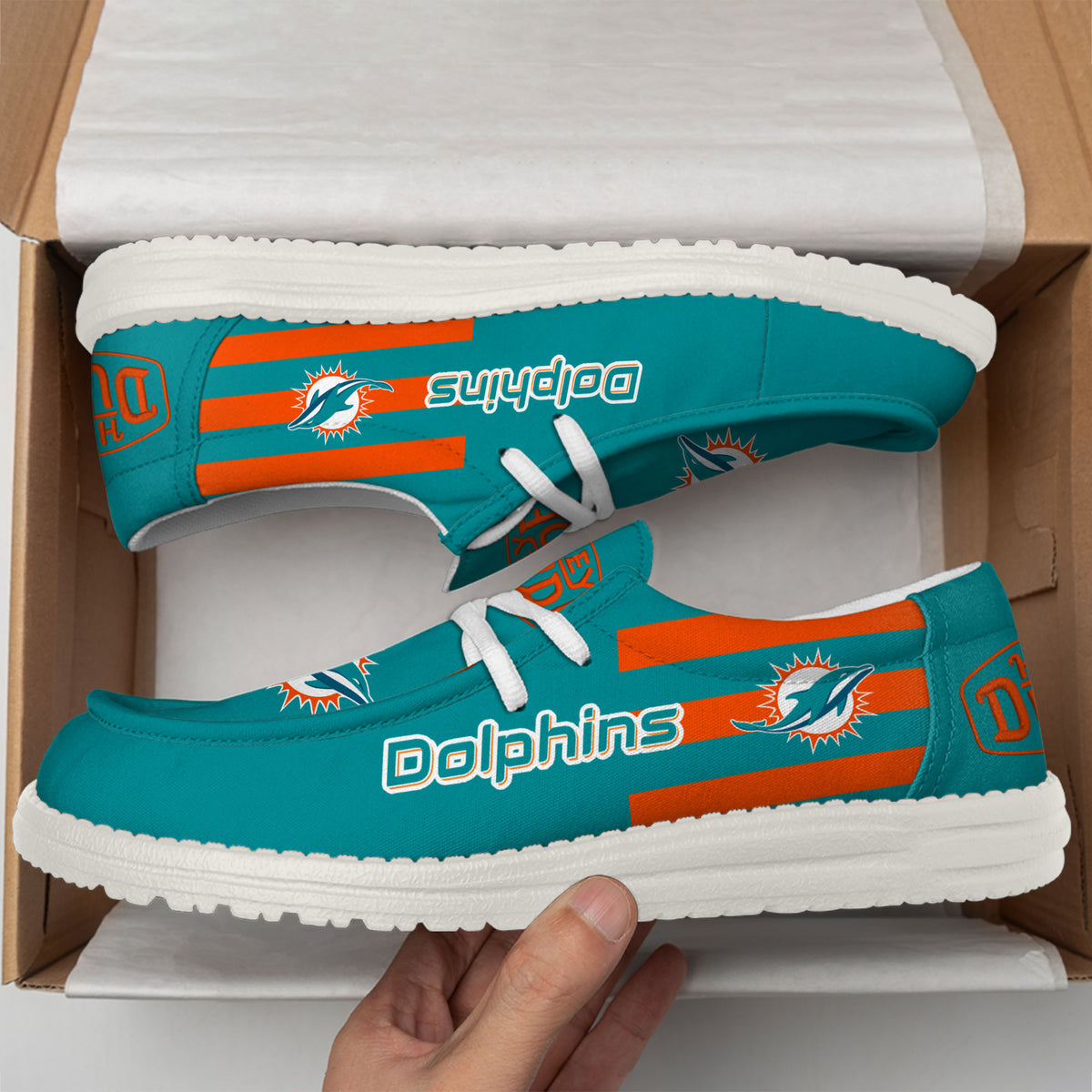 Miami Dolphins Lace Up Loafers 2026