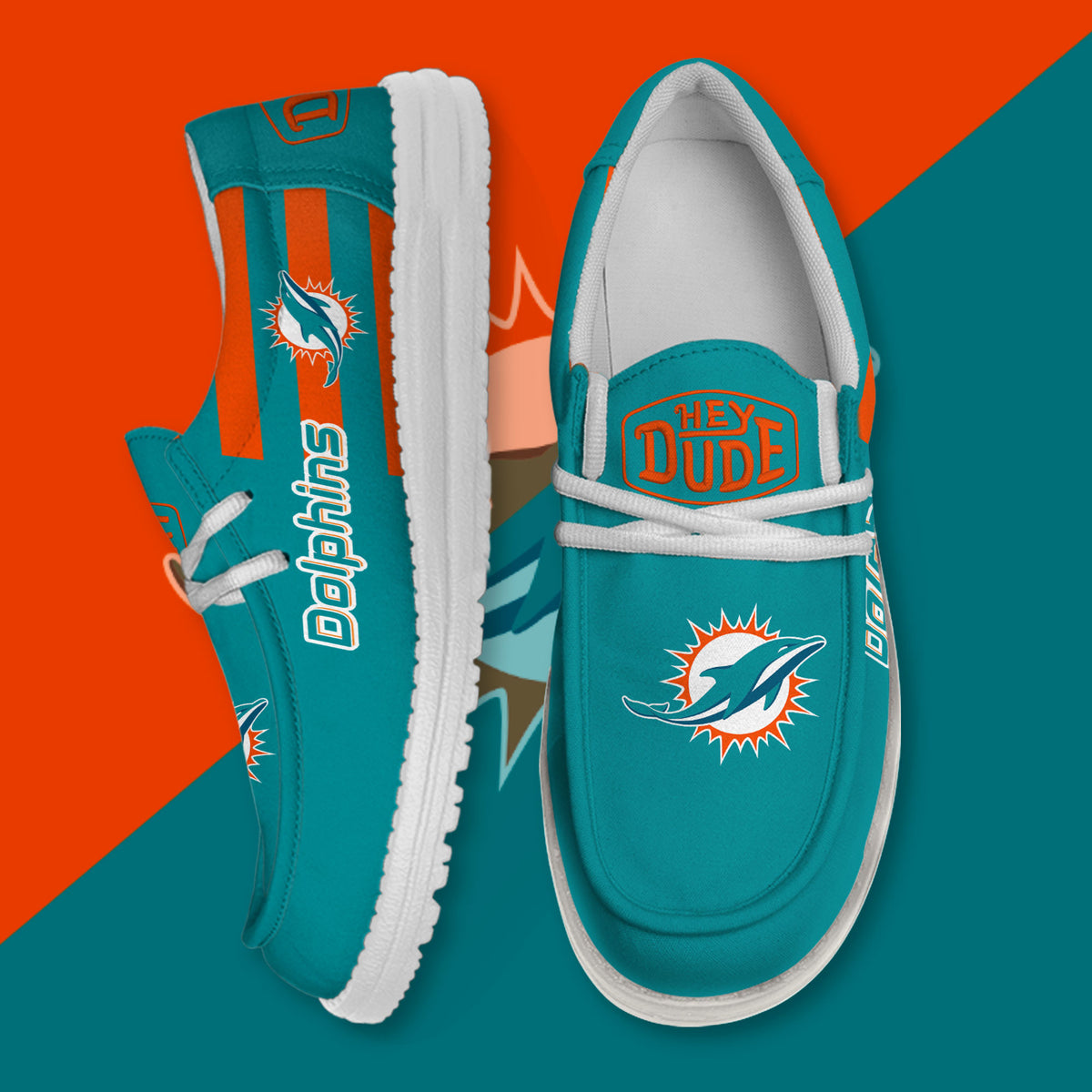 Miami Dolphins Lace Up Loafers 2026