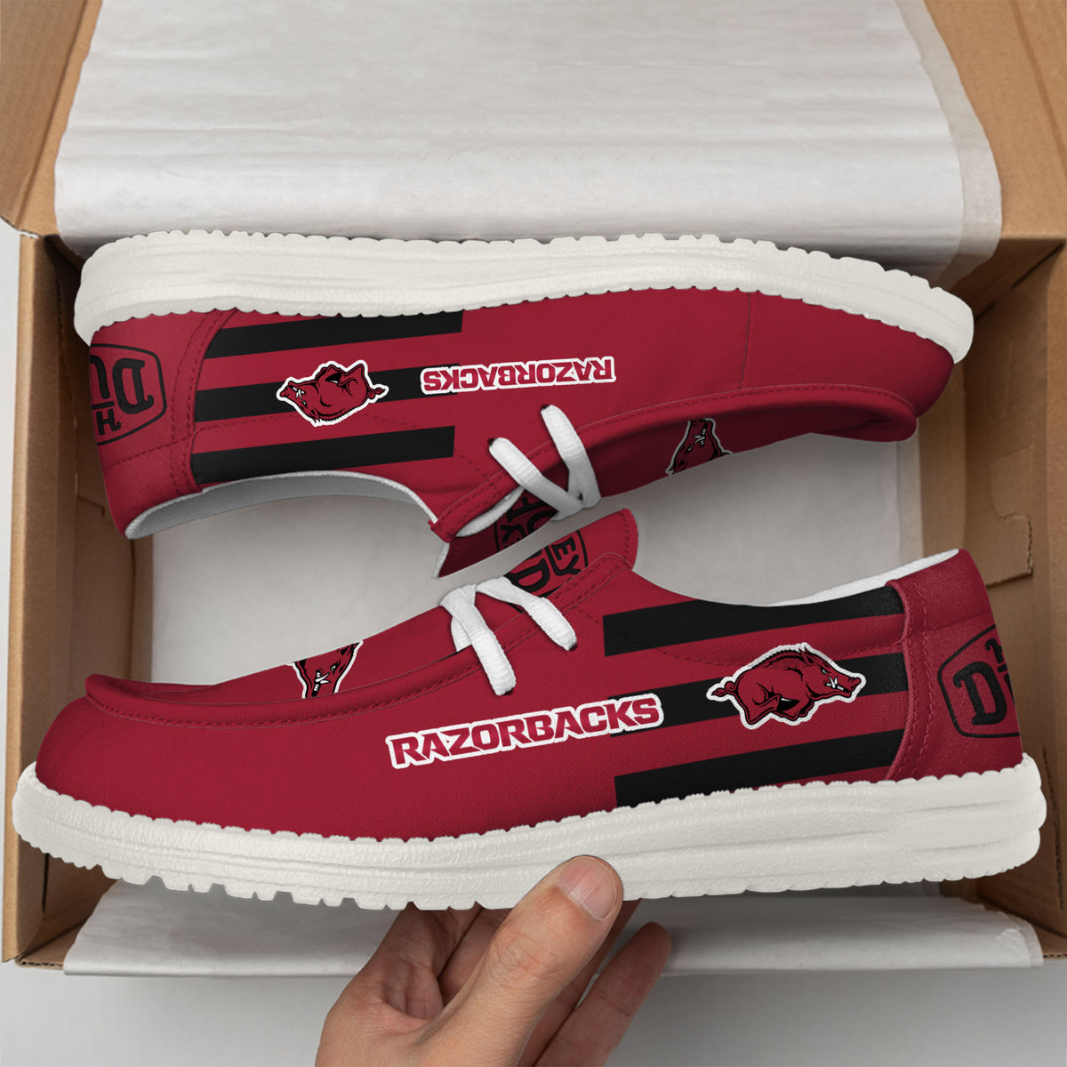 Arkansas Razorbacks Lace Up Loafers 2026
