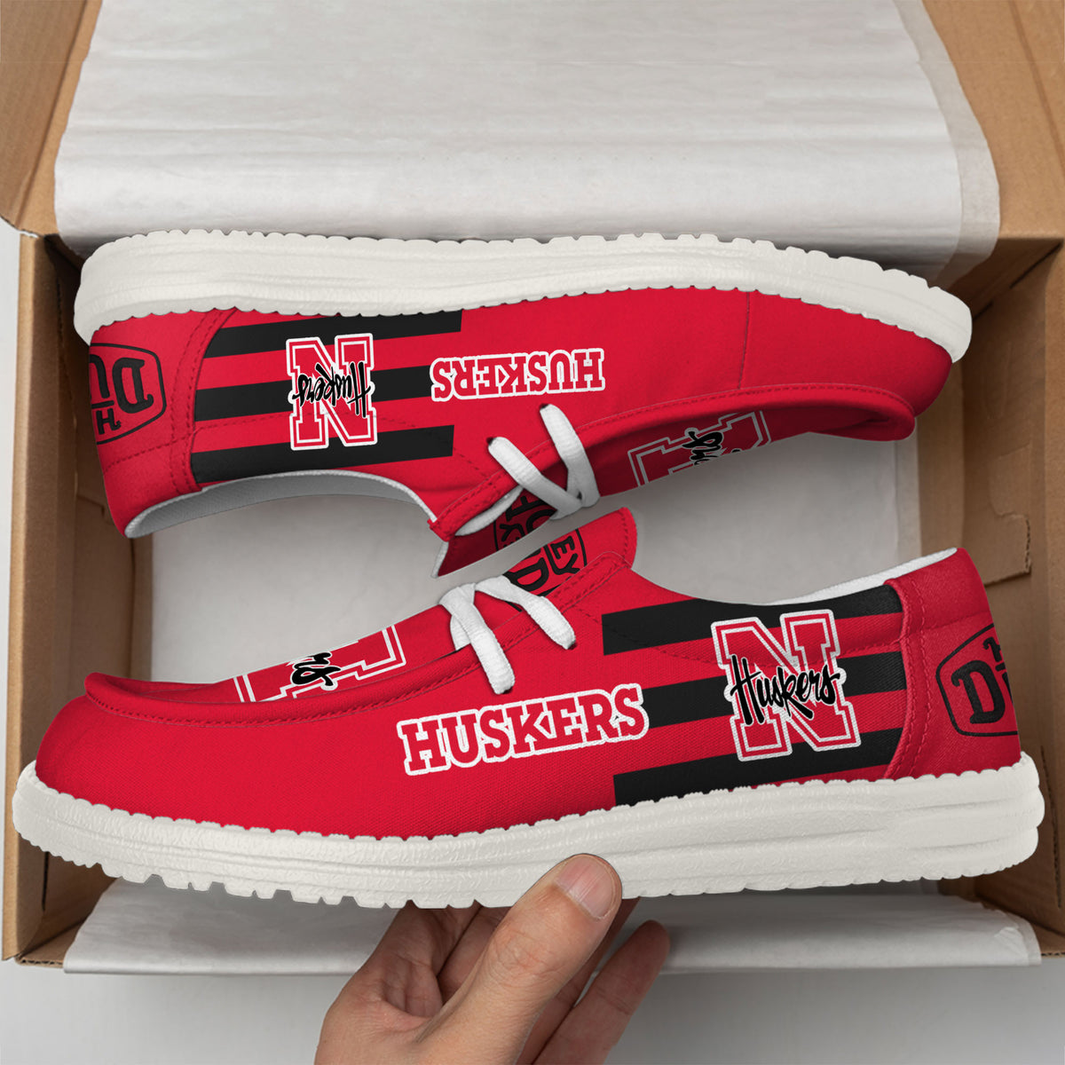 Nebraska Cornhuskers Lace Up Loafers 2026