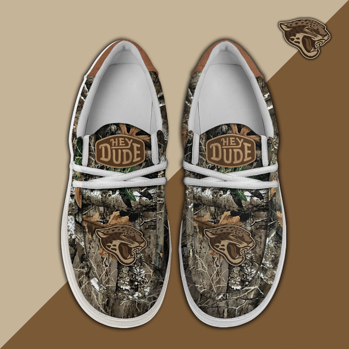 Healalio Jacksonville Jaguars Lace Up Loafers 2026