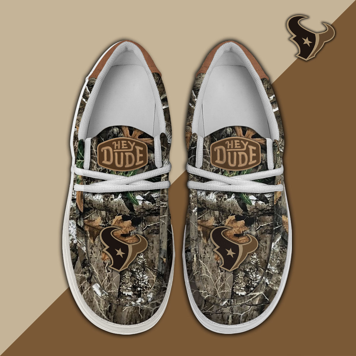 Healalio Houston Texans Lace Up Loafers 2026