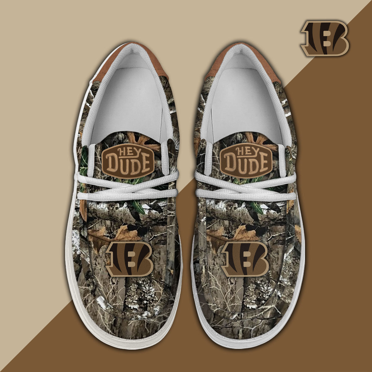 Healalio Cincinnati Bengals Lace Up Loafers 2026