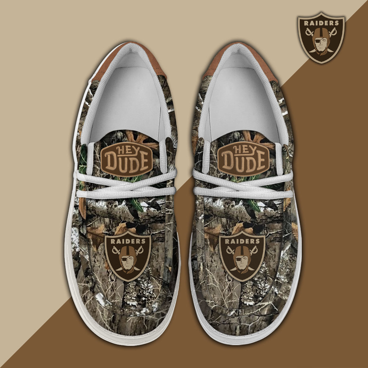 Healalio Las Vegas Raiders Lace Up Loafers 2026