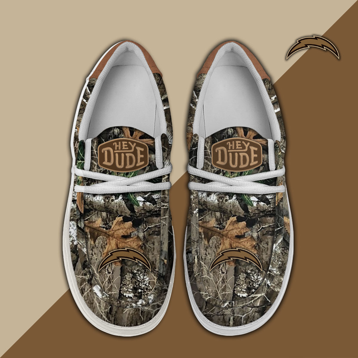 Healalio Los Angeles Chargers Lace Up Loafers 2026