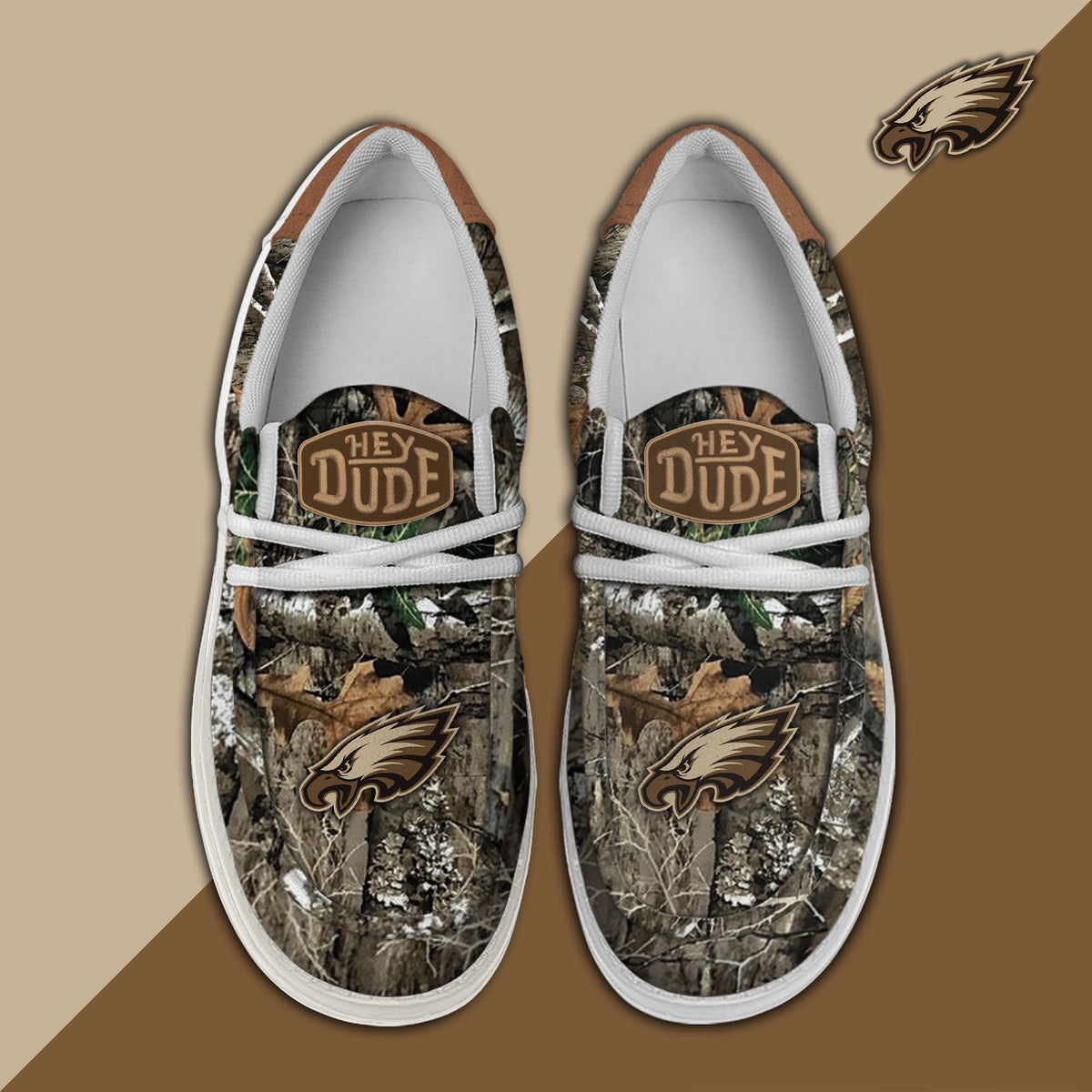 Healalio Philadelphia Eagles Lace Up Loafers 2026