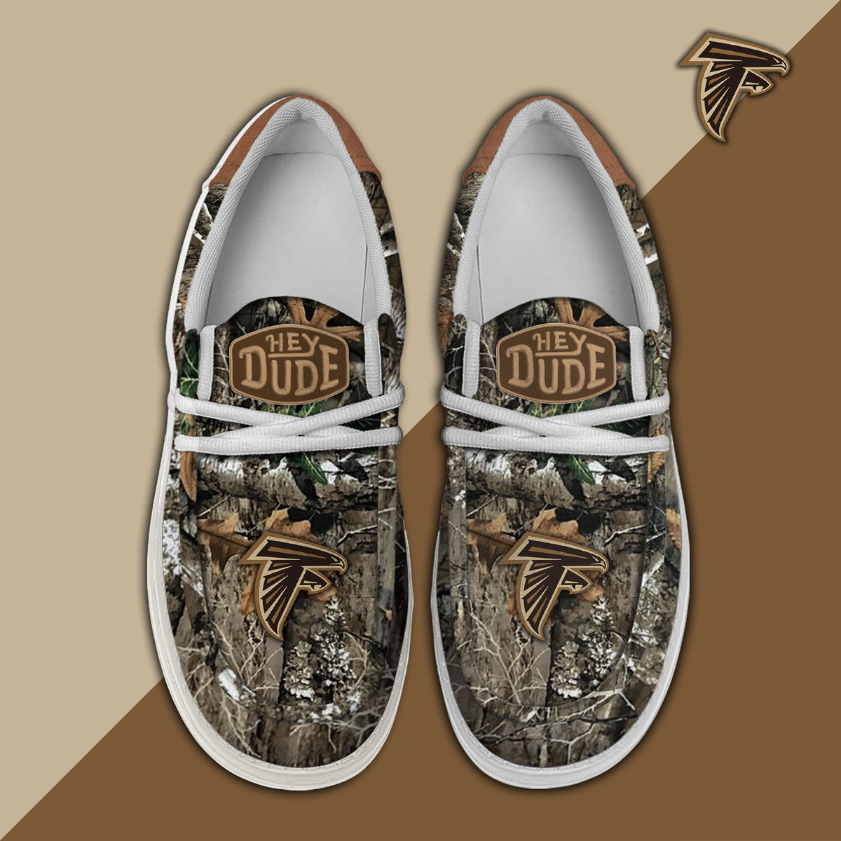 Healalio Atlanta Falcons Lace Up Loafers 2026