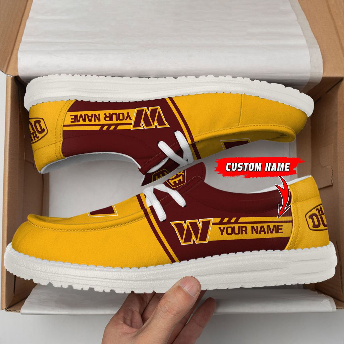 Healalio Washington Commanders Lace Up Loafers 2026