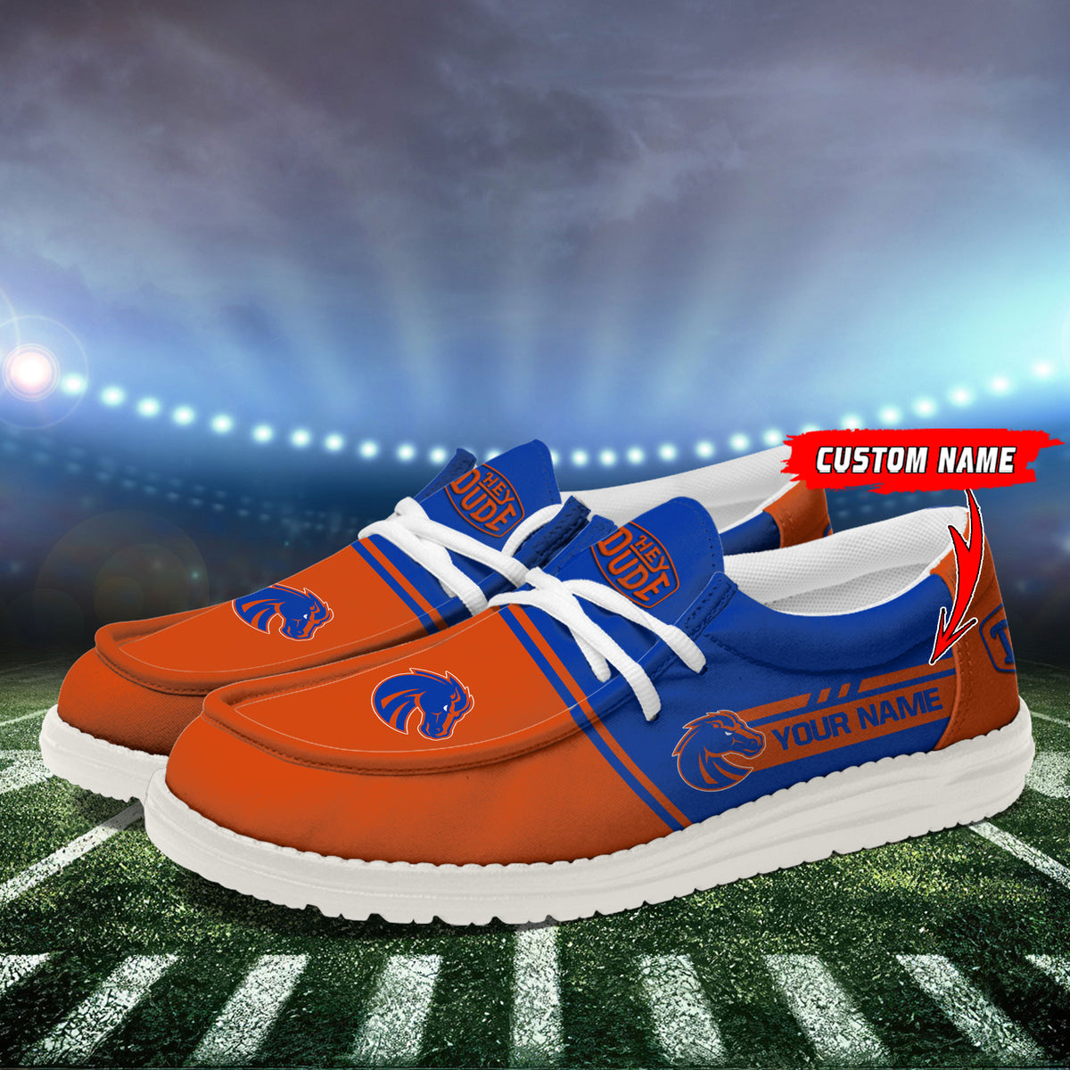 Boise State Broncos Lace Up Loafers 2026