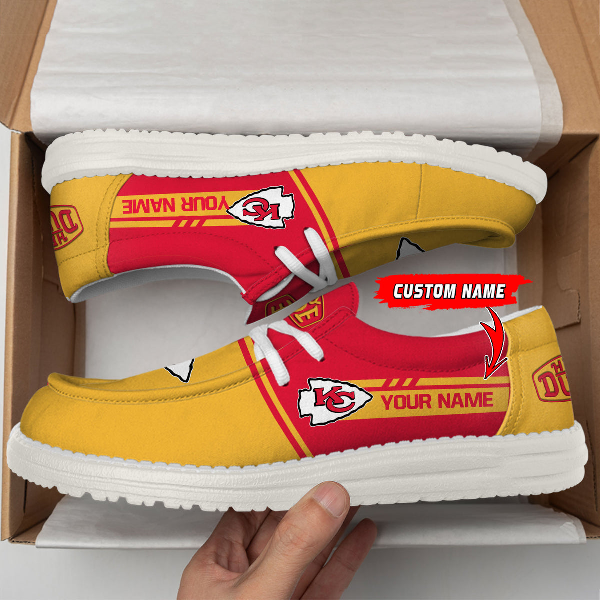 Healalio Kansas City Chiefs Lace Up Loafers 2026