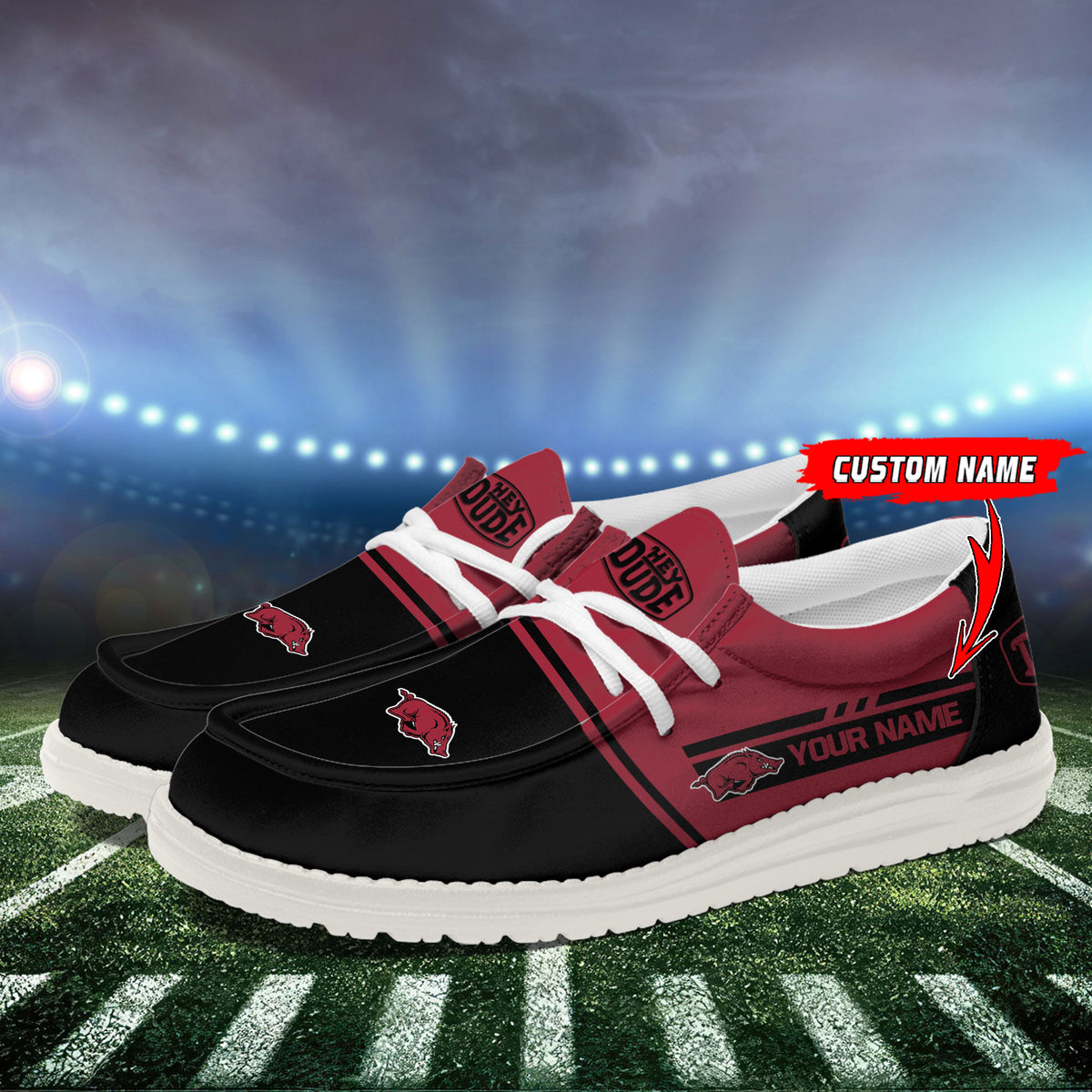 Arkansas Razorbacks Lace Up Loafers 2026