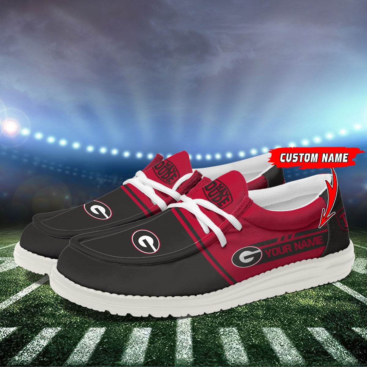 Georgia Bulldogs Lace Up Loafers 2026