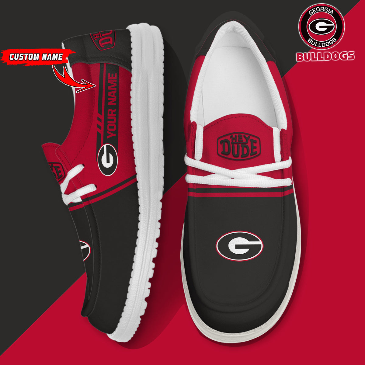 Georgia Bulldogs Lace Up Loafers 2026
